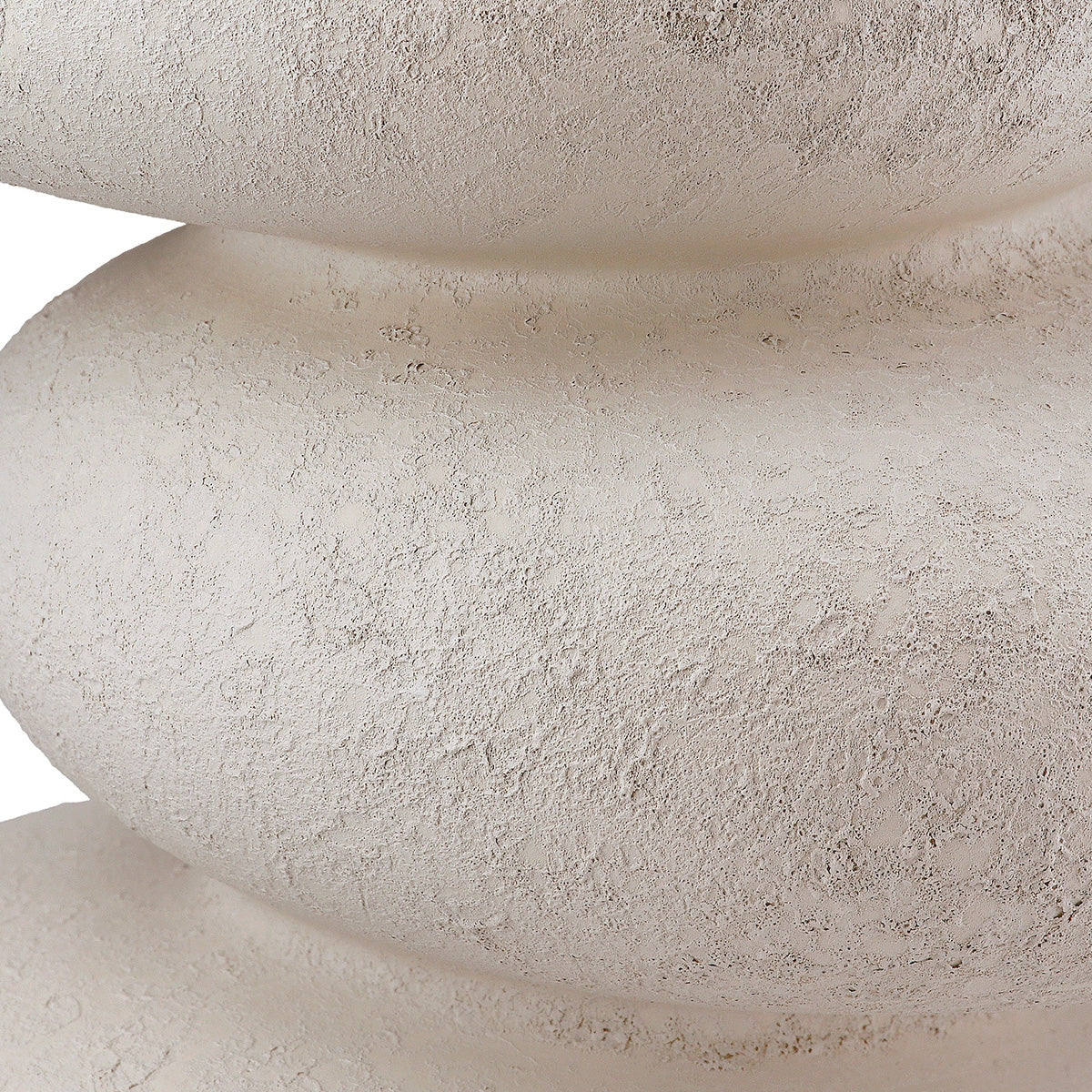 Βάζο "Stone" Κεραμικό Light Gray PU H. 21 cm D. 17 cm - Hippiehome.gr