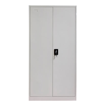 Μεταλλική ντουλάπα Ugren pakoworld σε απόχρωση ανοιχτό γκρι 90x40x180εκ - Hippiehome.gr