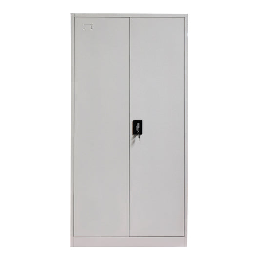 Μεταλλική ντουλάπα Ugren pakoworld σε απόχρωση ανοιχτό γκρι 90x40x180εκ - Hippiehome.gr