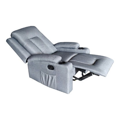 Πολυθρόνα relax Gessel pakoworld ύφασμα ανθρακί 80x90x98εκ - Hippiehome.gr