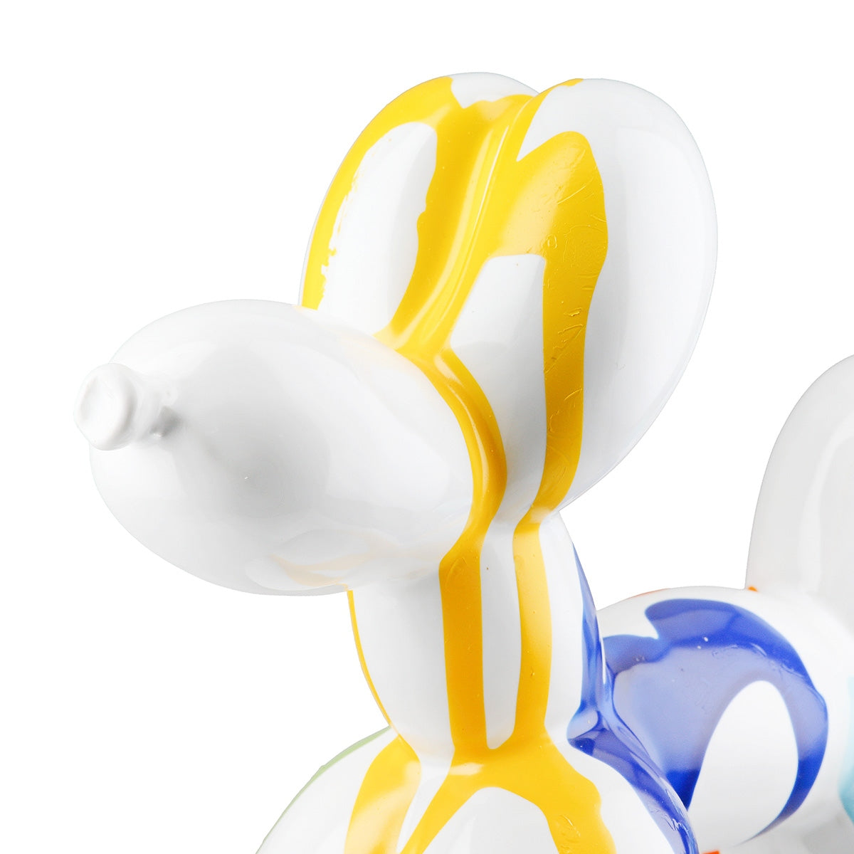 Φιγούρα Dog "Colori" Balloon Dog Κεραμικό Multi-Coloured Λευκό PU 18.5x7.5x15cm - Hippiehome.gr