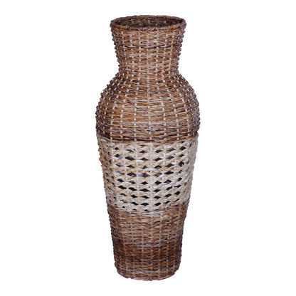 Βάζο Valeni Inart μπανάνα ξύλο σε φυσική απόχρωση 40x40x100εκ - Hippiehome.gr