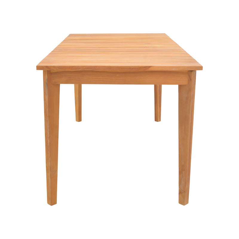 Τραπέζι Ory pakoworld teak ξύλο σε φυσική απόχρωση 160x80x75εκ - Hippiehome.gr