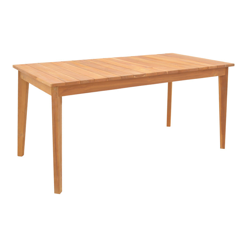 Τραπέζι Ory pakoworld teak ξύλο σε φυσική απόχρωση 160x80x75εκ - Hippiehome.gr
