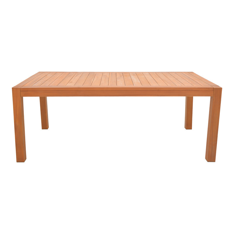 Τραπέζι Vocaly pakoworld teak ξύλο σε φυσική απόχρωση 200x100x75εκ - Hippiehome.gr