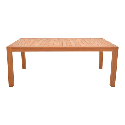Τραπέζι Vocaly pakoworld teak ξύλο σε φυσική απόχρωση 200x100x75εκ - Hippiehome.gr