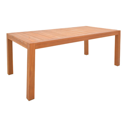 Τραπέζι Vocaly pakoworld teak ξύλο σε φυσική απόχρωση 200x100x75εκ - Hippiehome.gr