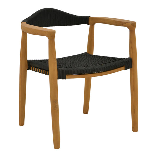 Τραπεζαρία 7 τεμ. Ganny-Pino pakoworld teak ξύλο σε φυσική - μαυρη απόχρωση 180/240x100x75εκ - Hippiehome.gr