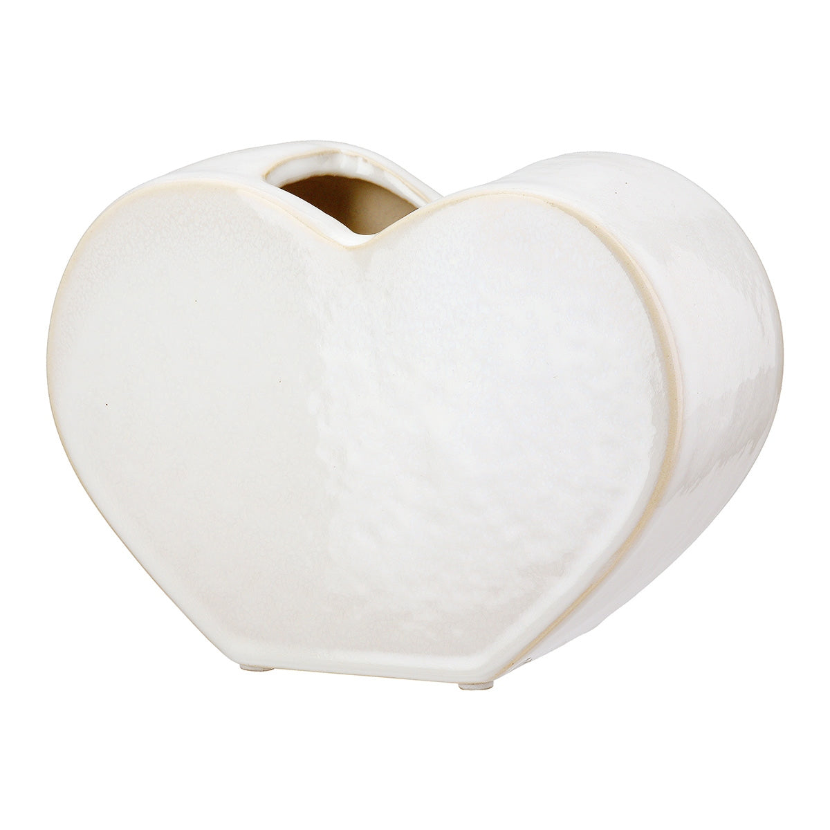 Βάζο "Heart" Κεραμικό Λευκό PU 4 20x8.5x14cm - Hippiehome.gr