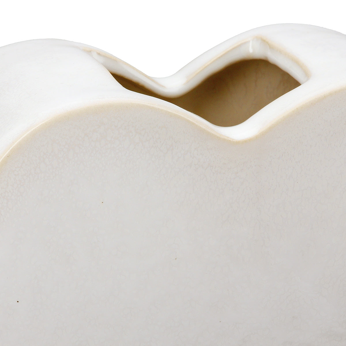 Βάζο "Heart" Κεραμικό Λευκό PU 4 20x8.5x14cm - Hippiehome.gr