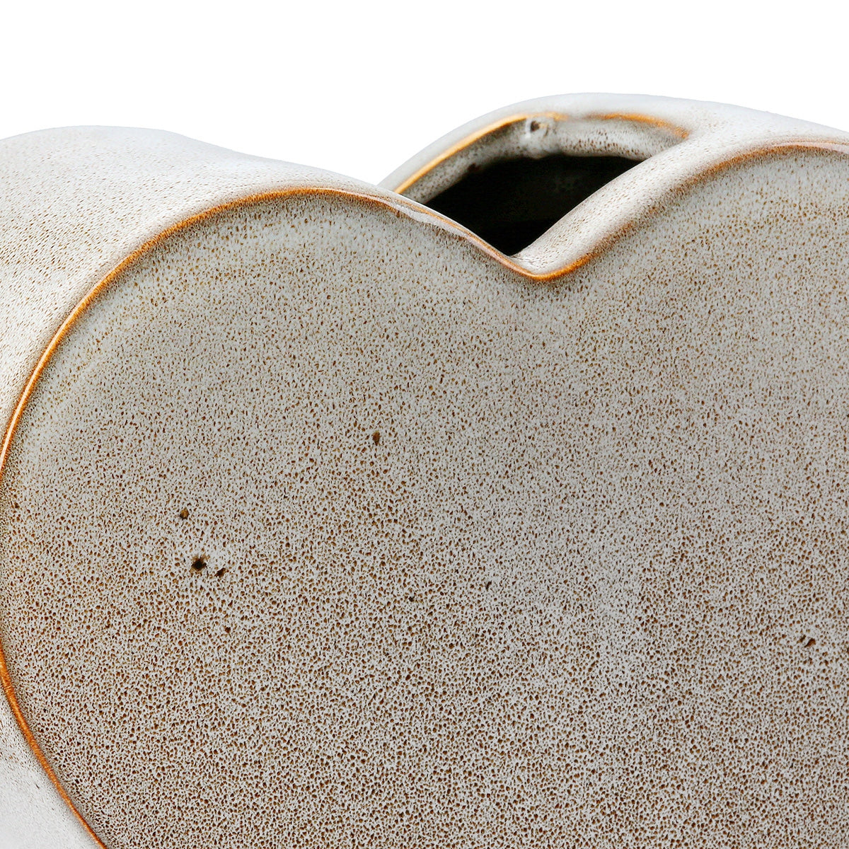 Βάζο "Heart" Κεραμικό Beige PU 4 20x8.5x14cm - Hippiehome.gr