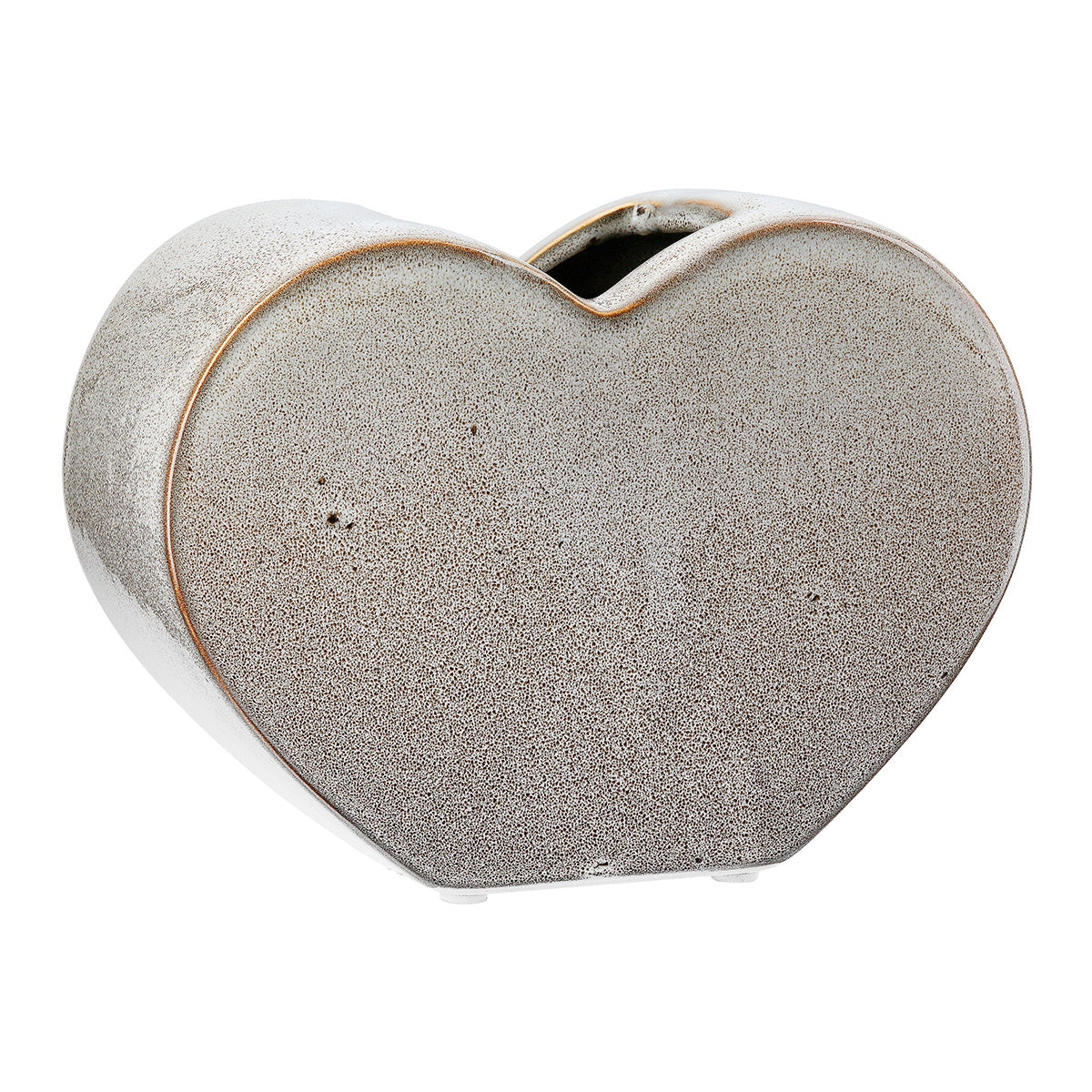 Βάζο "Heart" Κεραμικό Beige PU 4 20x8.5x14cm - Hippiehome.gr