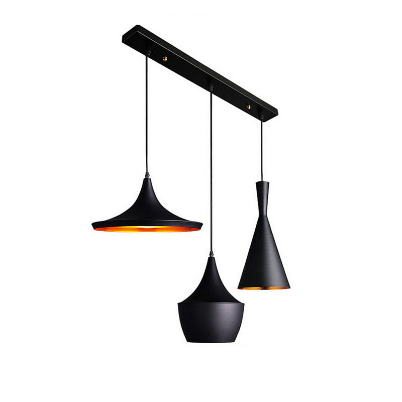 Φωτιστικό οροφής τρόφωτο Latren Ι pakoworld μαύρο-χρυσό μέταλλο 84x30x100εκ - Hippiehome.gr