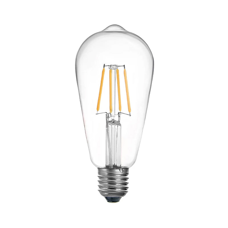 Λαμπτήρας LED ST64 Bulb pakoworld 4W 3000K E27 clear - Hippiehome.gr