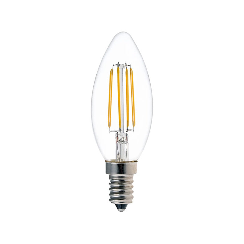 Λαμπτήρας LED C35 Bulb pakoworld 4W 3000K E14 clear - Hippiehome.gr