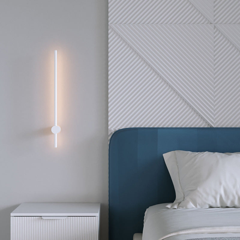 Φωτιστικό τοίχου Eftenbo pakoworld led μέταλλο λευκό Φ8x80εκ - Hippiehome.gr