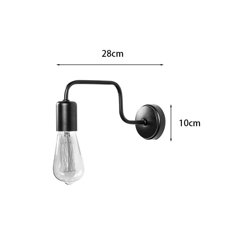 Φωτιστικό τοίχου-απλίκα Kerquin pakoworld led μέταλλο μαύρο 28x10x11εκ - Hippiehome.gr