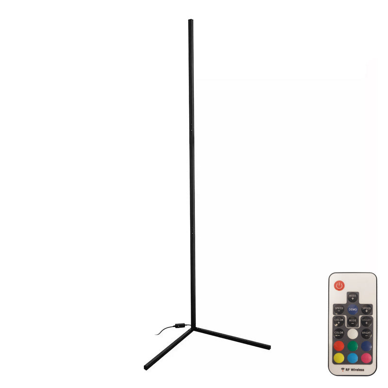 Φωτιστικό δαπέδου Nanek pakoworld led μέταλλο μαύρο 30x30x120εκ - Hippiehome.gr