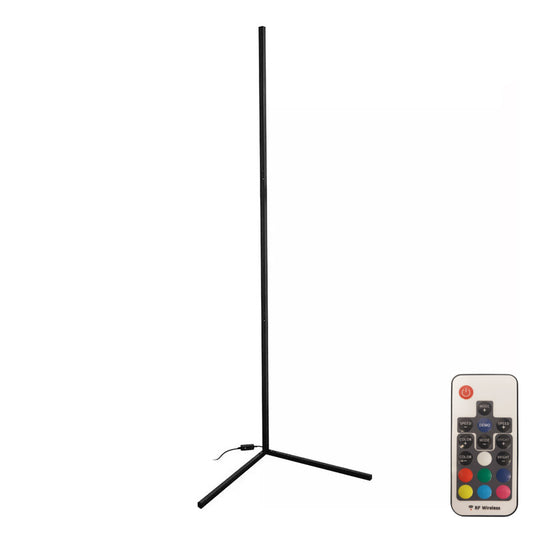 Φωτιστικό δαπέδου Nanek pakoworld led μέταλλο μαύρο 30x30x120εκ - Hippiehome.gr