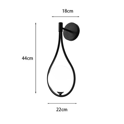 Φωτιστικό τοίχου-απλίκα Teary pakoworld G9 μέταλλο μαύρο-λευκο 16x12x37εκ - Hippiehome.gr