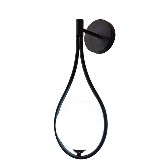 Φωτιστικό τοίχου-απλίκα Teary pakoworld G9 μέταλλο μαύρο-λευκο 16x12x37εκ - Hippiehome.gr