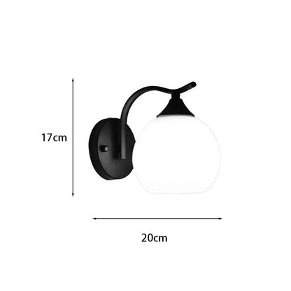 Φωτιστικό τοίχου-απλίκα Belinest pakoworld E27 μέταλλο - γυαλί σε μαύρο-λευκό 20x14x17εκ - Hippiehome.gr