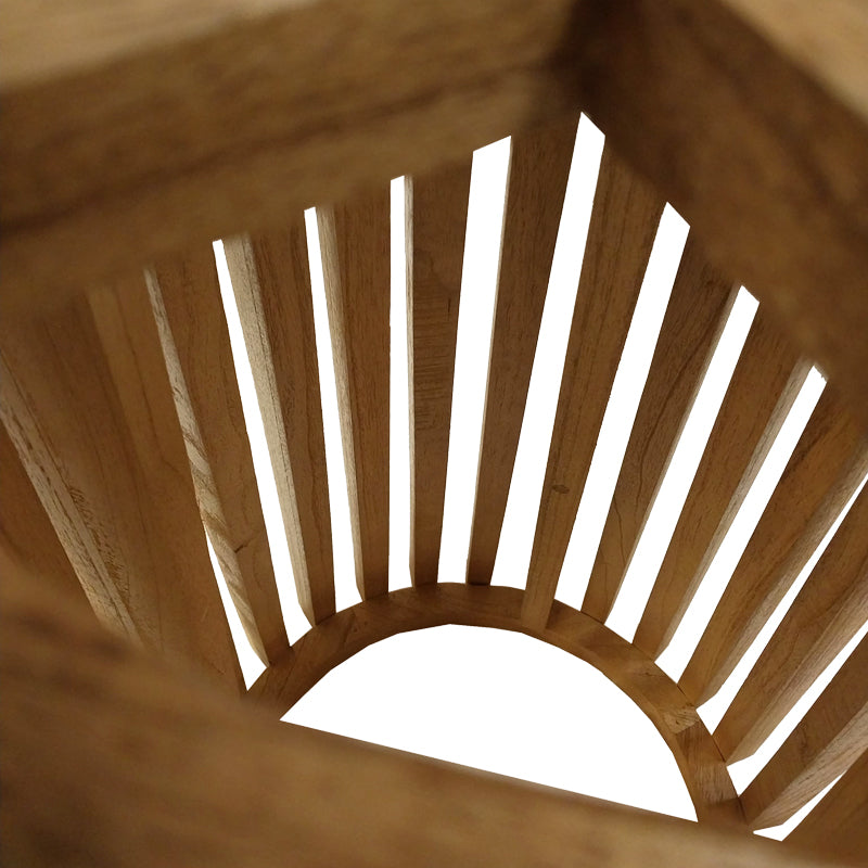 Τραπέζι μπαρ Kenda pakoworld mindi ξύλο σε φυσική απόχρωση Φ60x90εκ - Hippiehome.gr