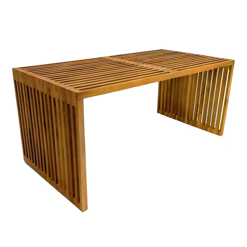 Τραπέζι Marlin pakoworld teak ξύλο σε φυσική απόχρωση 100x50x45εκ - Hippie Home 