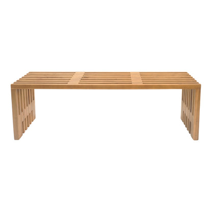 Παγκάκι Zen pakoworld teak ξύλο σε φυσική απόχρωση 140x35x48εκ - Hippiehome.gr