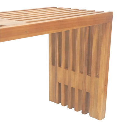 Παγκάκι Zen pakoworld teak ξύλο σε φυσική απόχρωση 140x35x48εκ - Hippiehome.gr