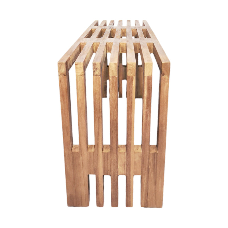 Παγκάκι Zen pakoworld teak ξύλο σε φυσική απόχρωση 90x30x48εκ - Hippiehome.gr