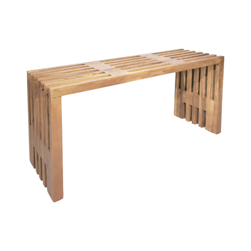Παγκάκι Zen pakoworld teak ξύλο σε φυσική απόχρωση 90x30x48εκ - Hippiehome.gr