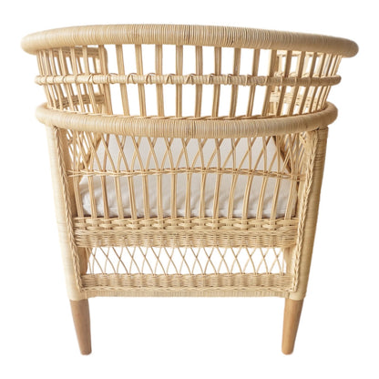 Πολυθρόνα Necorian paakoworld teak ξύλο με pe rattan σε φυσική απόχρωση και λευκό μαξιλάρι 80x70x87εκ - Hippiehome.gr