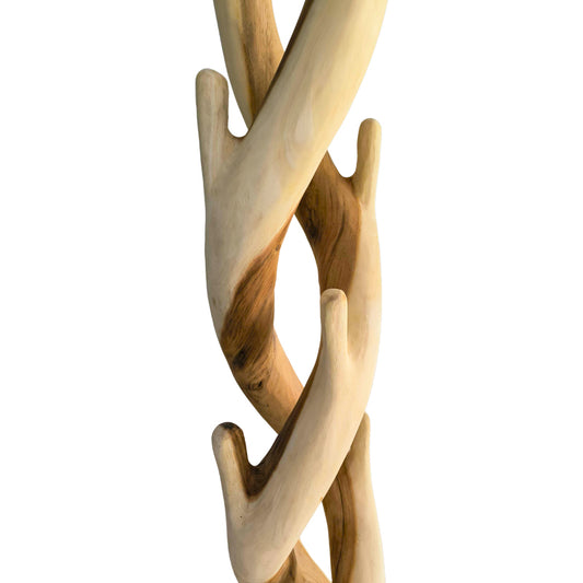 Καλόγερος Joint pakoworld suar ξύλο σε φυσική απόχρωση 30x30x200εκ - Hippiehome.gr