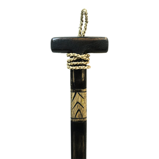 Διακοσμητικό τοίχου κουπί Boon Inart μαόνι ξύλο σε μαύρη-φυσική απόχρωση 20x3x120εκ - Hippiehome.gr