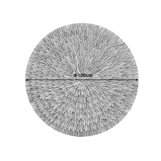 Διακοσμητικό τοίχου Decofy Inart drift ξύλο σε φυσική απόχρωση Φ100x5εκ - Hippiehome.gr