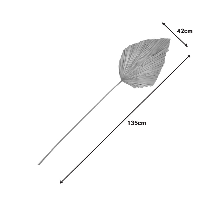 Διακοσμητικό φύλλο Walsy Inart palm leaf σε φυσική απόχρωση Υ135 εκ - Hippiehome.gr