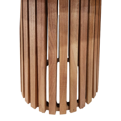 Τραπέζι Kenda Ι pakoworld mindi ξύλο σε φυσική απόχρωση Φ120x75εκ - Hippiehome.gr