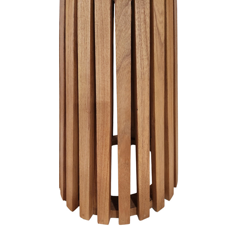 Τραπέζι Kenda I pakoworld mindi ξύλο σε φυσική απόχρωση Φ80x75εκ - Hippiehome.gr