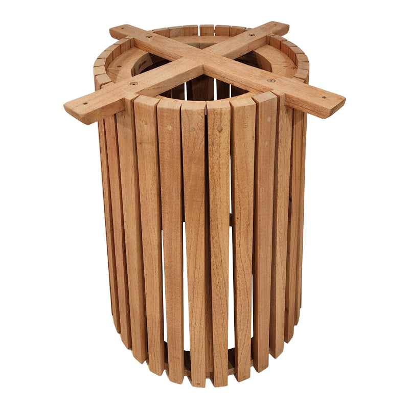 Βάση τραπεζιού εσωτερικού χώρου Galy I pakoworld mindi ξύλο σε φυσική απόχρωση Φ60x75εκ - Hippiehome.gr