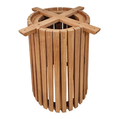 Βάση τραπεζιού εσωτερικού χώρου Galy I pakoworld mindi ξύλο σε φυσική απόχρωση Φ60x75εκ - Hippiehome.gr