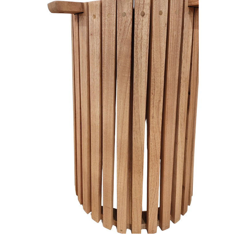 Βάση τραπεζιού εσωτερικού χώρου Galy I pakoworld mindi ξύλο σε φυσική απόχρωση Φ60x75εκ - Hippiehome.gr