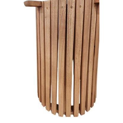 Βάση τραπεζιού εσωτερικού χώρου Galy I pakoworld mindi ξύλο σε φυσική απόχρωση Φ60x75εκ - Hippiehome.gr