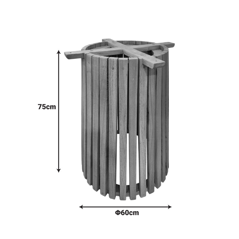 Βάση τραπεζιού εσωτερικού χώρου Galy I pakoworld mindi ξύλο σε φυσική απόχρωση Φ60x75εκ - Hippiehome.gr