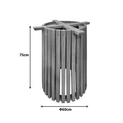 Βάση τραπεζιού εσωτερικού χώρου Galy I pakoworld mindi ξύλο σε φυσική απόχρωση Φ60x75εκ - Hippiehome.gr