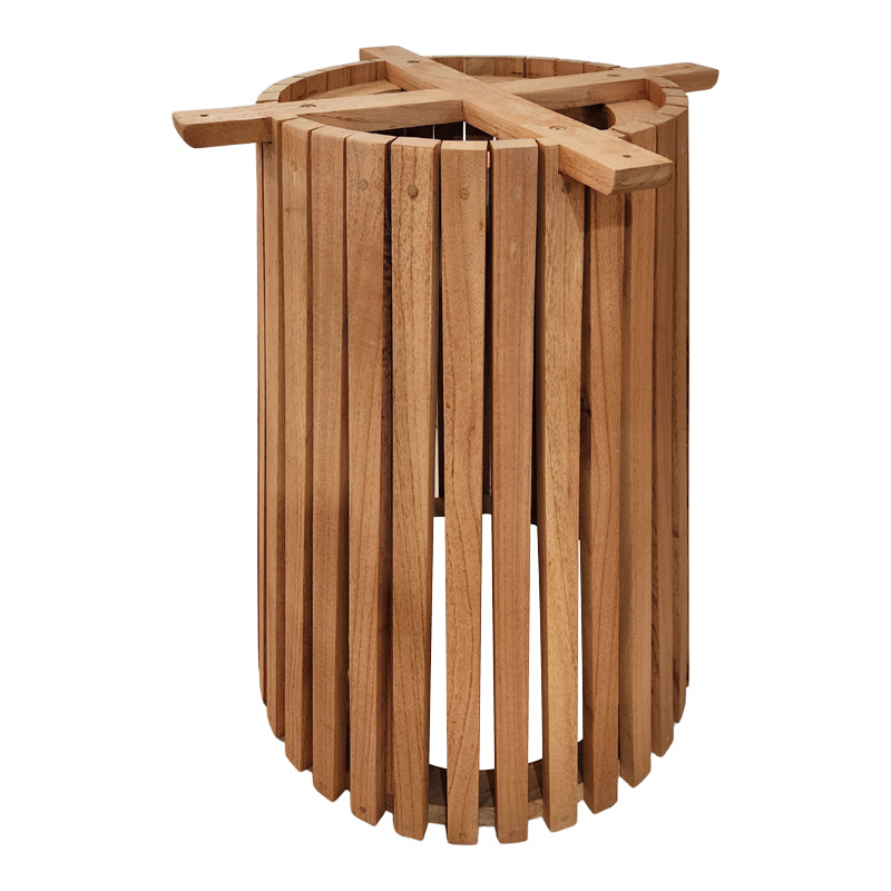 Βάση τραπεζιού εσωτερικού χώρου Galy I pakoworld mindi ξύλο σε φυσική απόχρωση Φ60x75εκ - Hippiehome.gr