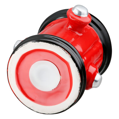 Διακοσμητικό Κουμπαράς Κρουνός ArteLibre Κόκκινο/Μαύρο Κεραμικό 15x12x16cm - Hippiehome.gr