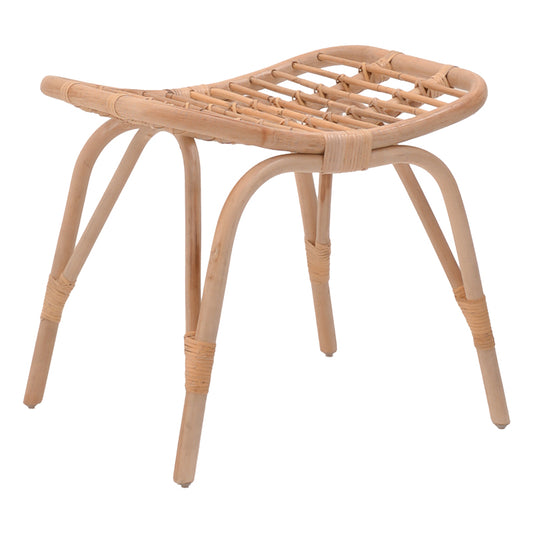 Σκαμπό Vrebor pakoworld rattan σε φυσική απόχρωση 53x41x46εκ - Hippiehome.gr