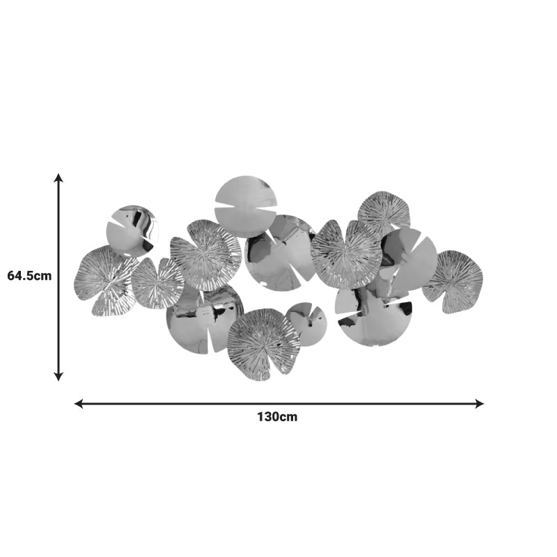 Διακοσμητικό τοίχου Lily Inart μέταλλο σε χρυσή απόχρωση130x64.5x6εκ - Hippie Home 