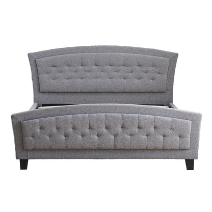 Κρεβάτι Camaro pakoworld ύφασμα σε γκρι απόχρωση160x200εκ - Hippiehome.gr